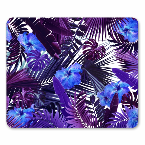Tropical Hibiscus Flower Jungle Pattern #3 #tropical #decor #art - funny mouse mat by Anita Bella Jantz