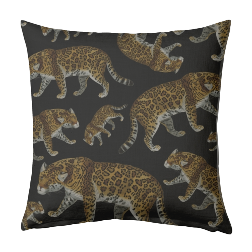 Vintage wildcat - designed cushion by Cheryl Boland
