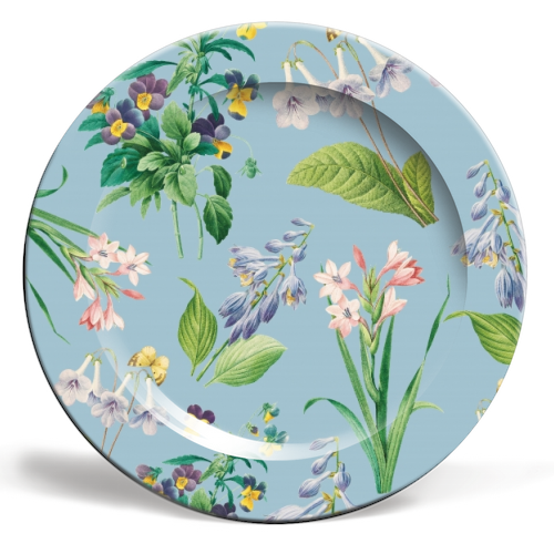 Vintage floral - ceramic dinner plate by Cheryl Boland