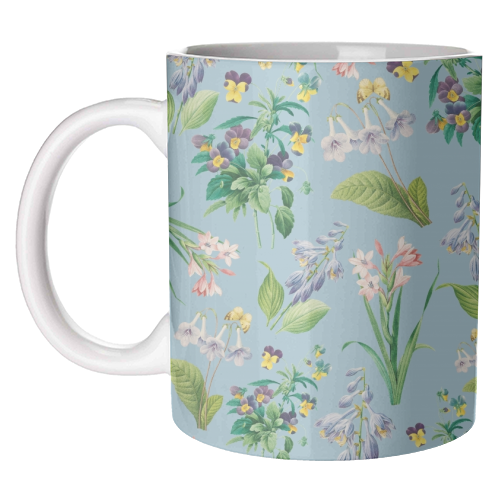 Vintage floral - unique mug by Cheryl Boland