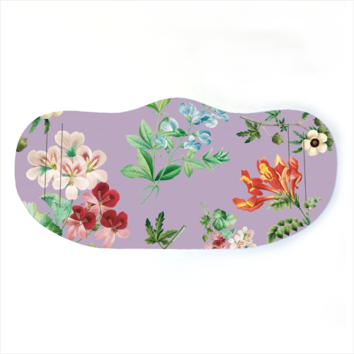Vintage floral - face cover mask by Cheryl Boland