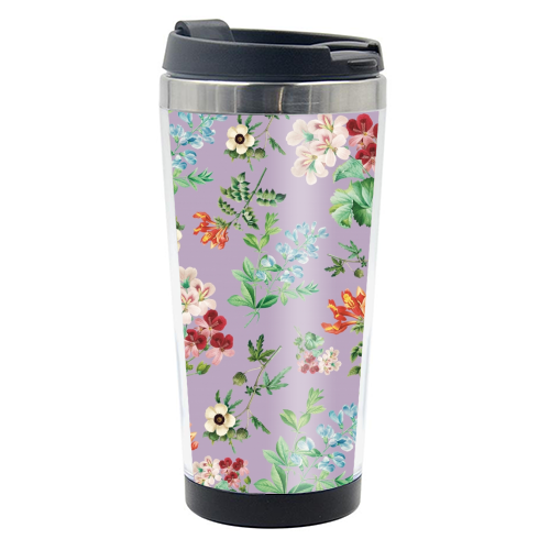 Vintage floral - photo water bottle by Cheryl Boland