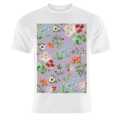 Vintage floral - unique t shirt by Cheryl Boland