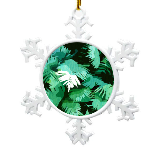 Tranquil Forest - snowflake decoration by Uma Prabhakar Gokhale