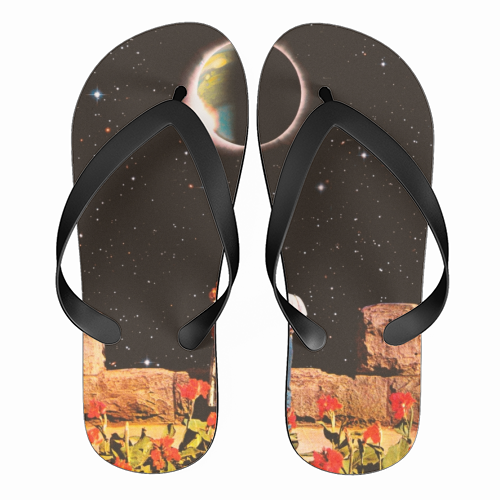 Lovers In Space - funny flip flops by taudalpoi