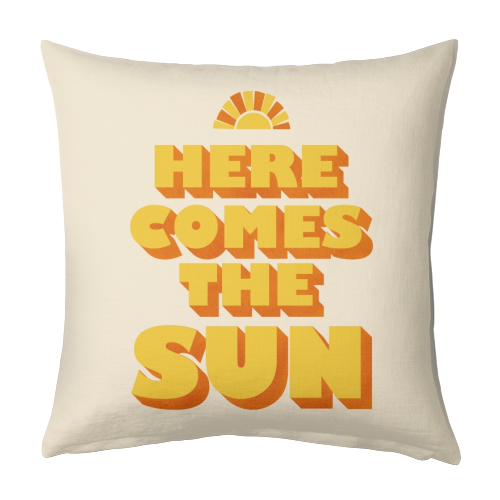 HERE COMES THE SUN - designed cushion by Ania Wieclaw