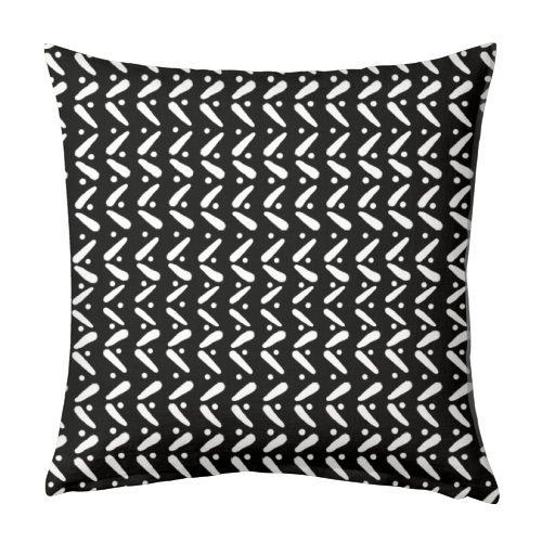 Mud Cloth Arrows Dots Dream #2 #pattern #decor #art - designed cushion by Anita Bella Jantz