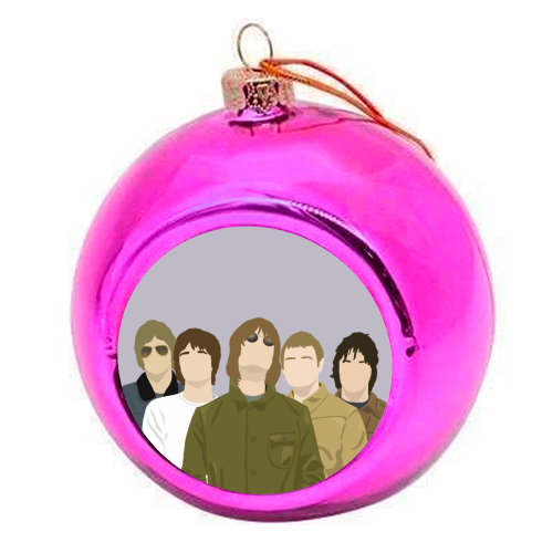 Oasis - colourful christmas bauble by Cheryl Boland
