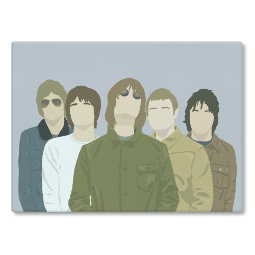 Oasis - glass chopping board by Cheryl Boland