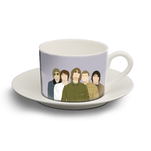 Oasis - personalised cup and saucer by Cheryl Boland