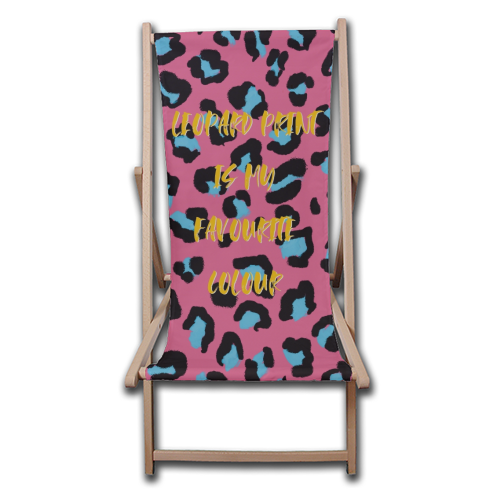 My favourite colour - canvas deck chair by Cheryl Boland