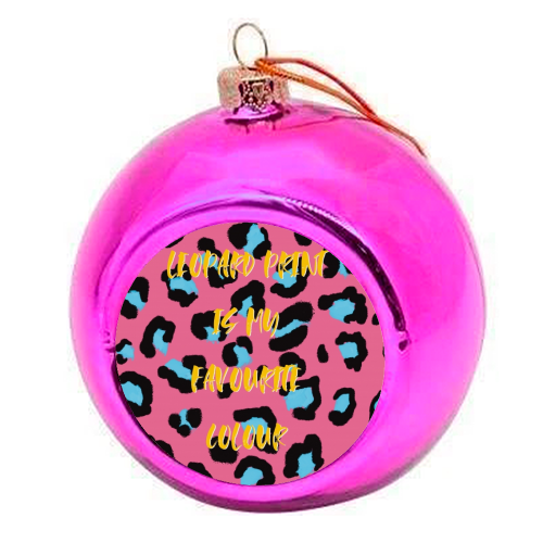 My favourite colour - colourful christmas bauble by Cheryl Boland