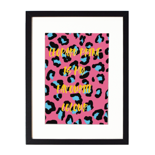 My favourite colour - framed poster print by Cheryl Boland