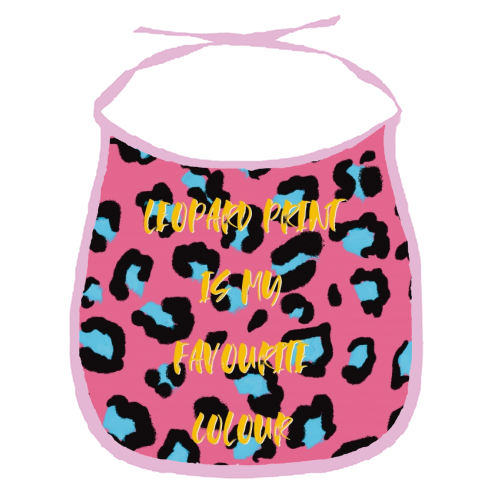 My favourite colour - funny baby bib by Cheryl Boland