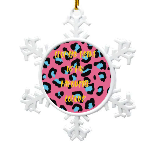 My favourite colour - snowflake decoration by Cheryl Boland