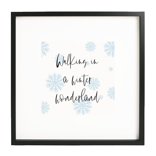 Winter wonderland - white/black framed print by Cheryl Boland