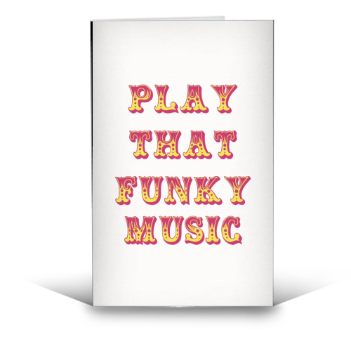 Funky - funny greeting card by Cheryl Boland