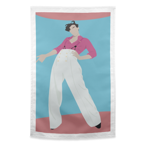 Harry Styles Fine Line - funny tea towel by Cheryl Boland