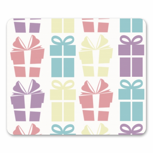 Presents - funny mouse mat by Cheryl Boland