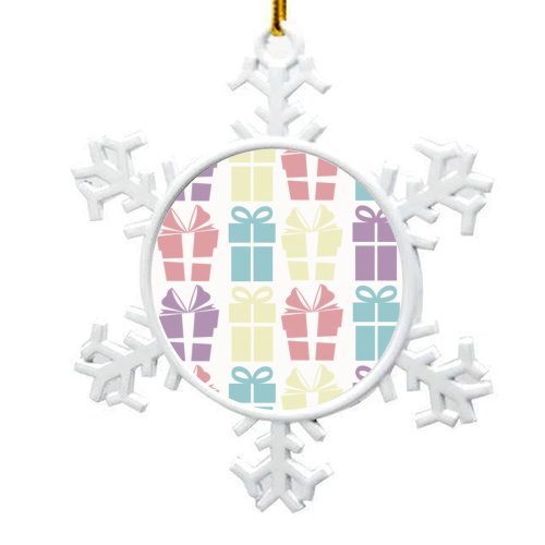 Presents - snowflake decoration by Cheryl Boland