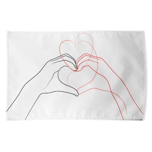 Finding Love In Familiar Places - funny tea towel by Adam Regester
