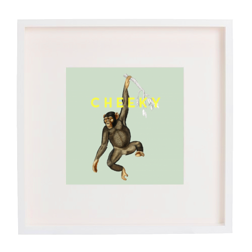 Cheeky Monkey - framed poster print by The 13 Prints
