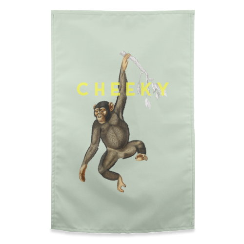 Cheeky Monkey - funny tea towel by The 13 Prints