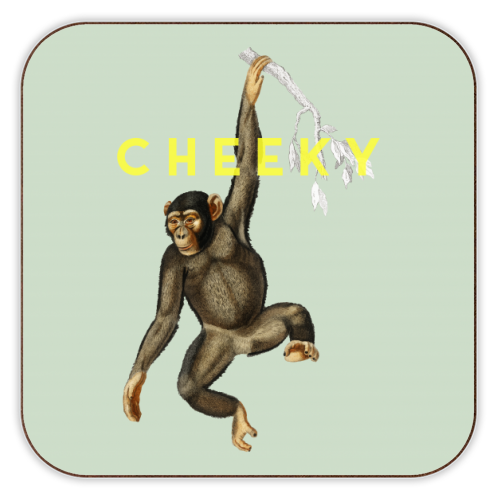 Cheeky Monkey - personalised beer coaster by The 13 Prints