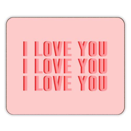 I Love You - designer placemat by The 13 Prints