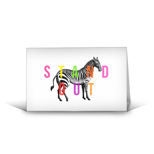 Stand Out - funny greeting card by The 13 Prints