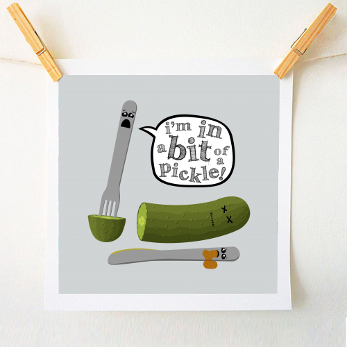 Don't Play with Dead Pickles - A1 - A4 art print by petegrev