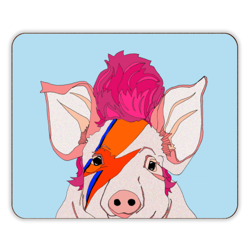 Piggy Stardust - designer placemat by Casey Rogers