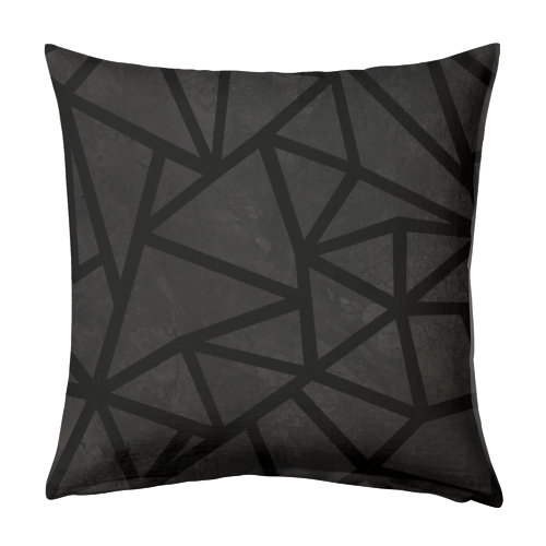 Ab Marb Zoom Black - designed cushion by Emeline Tate