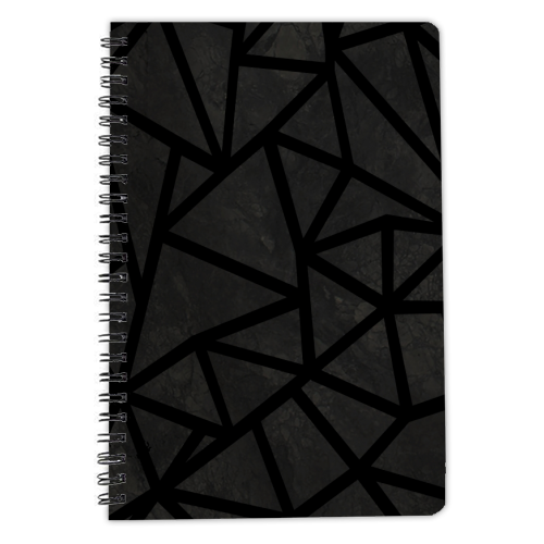 Ab Marb Zoom Black - personalised A4, A5, A6 notebook by Emeline Tate
