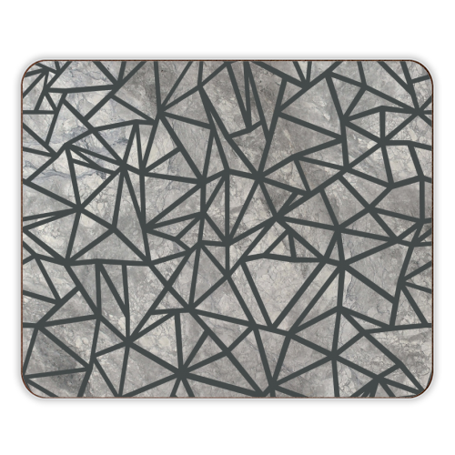 Ab Marb Out Grey - designer placemat by Emeline Tate