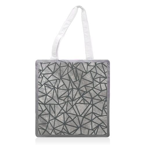 Ab Marb Out Grey - printed tote bag by Emeline Tate