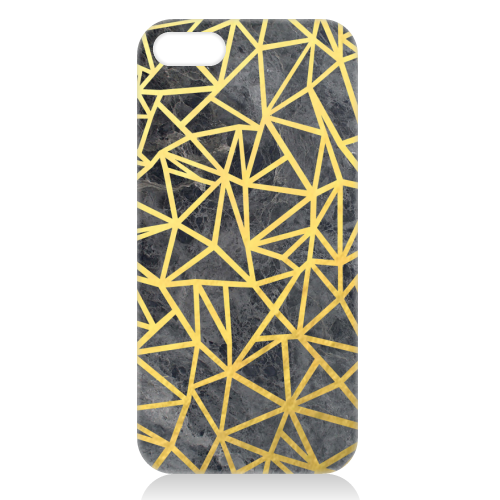 Ab Marb Out Gold - unique phone case by Emeline Tate