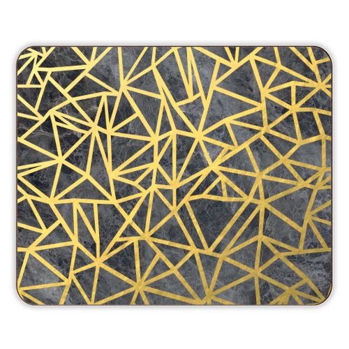 Ab Marb Out Gold - designer placemat by Emeline Tate
