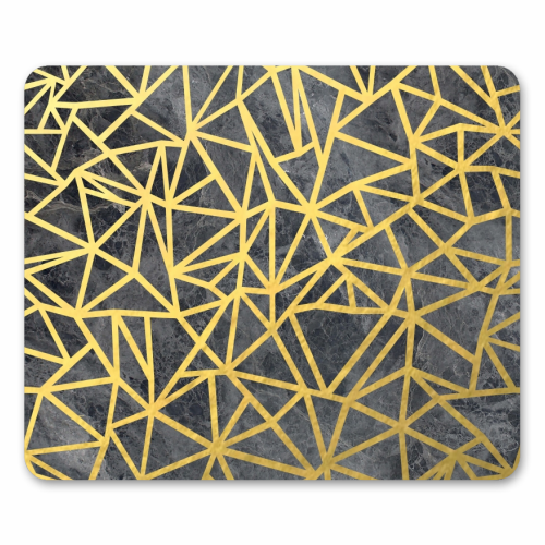 Ab Marb Out Gold - funny mouse mat by Emeline Tate