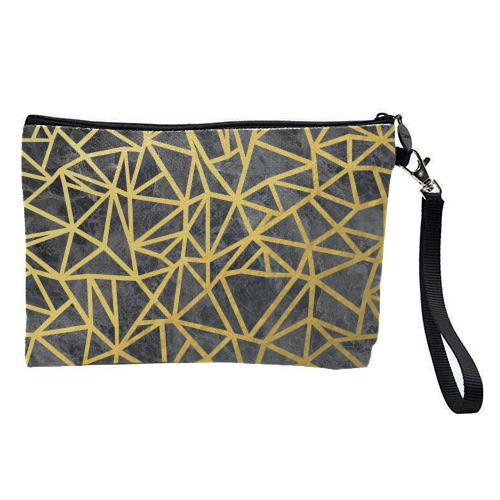 Ab Marb Out Gold - pretty makeup bag by Emeline Tate