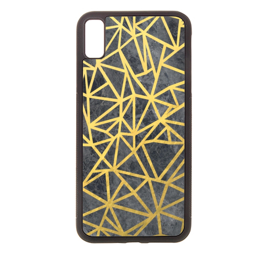 Ab Marb Out Gold - stylish phone case by Emeline Tate