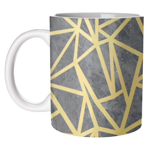 Ab Marb Out Gold - unique mug by Emeline Tate