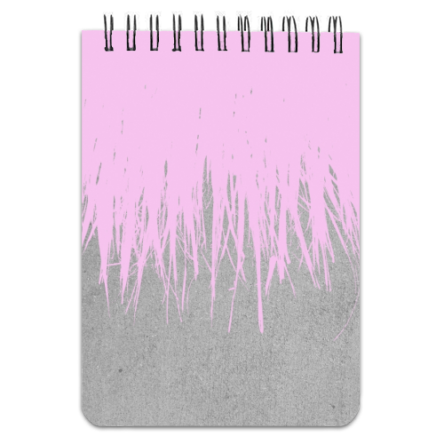 Concrete Fringe Blush  - personalised A4, A5, A6 notebook by Emeline Tate