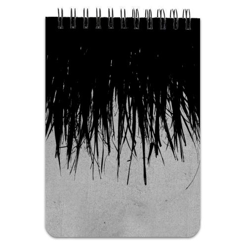 Concrete Fringe Black  - personalised A4, A5, A6 notebook by Emeline Tate