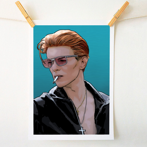 David Bowie - A1 - A4 art print by Dan Avenell