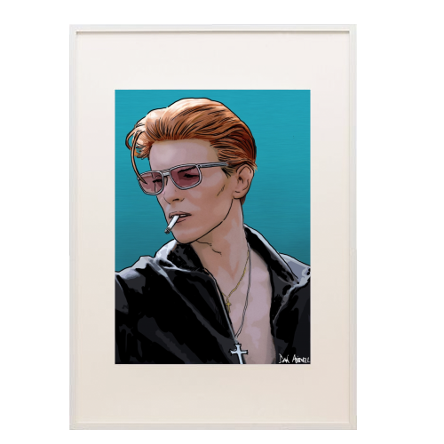 David Bowie - framed poster print by Dan Avenell