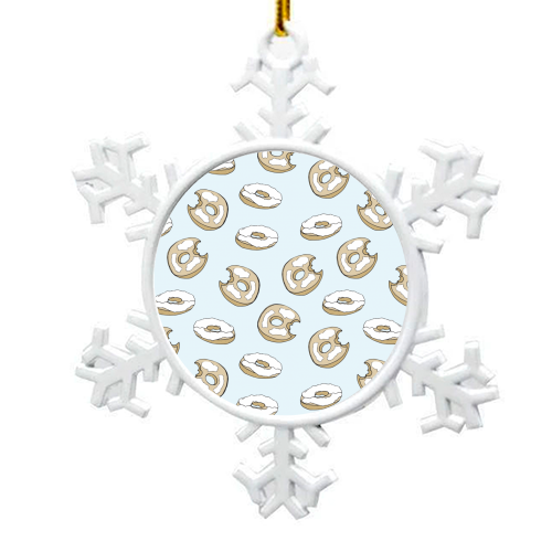 Bagels and a Schmear - snowflake decoration by heartsandsharts