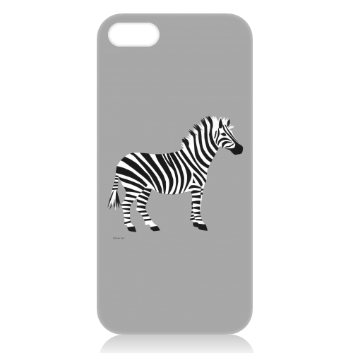 Zebra Monochrome - unique phone case by Jessie Carr