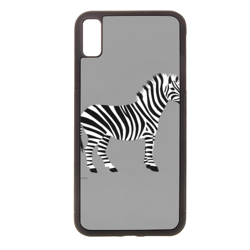 Zebra Monochrome - stylish phone case by Jessie Carr