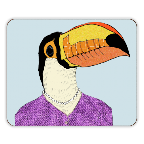 Lady Toucan - designer placemat by Casey Rogers